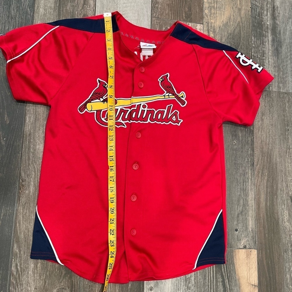 Majestic Authentic St. Louis Cardinals Albert Pujols #5 Red MLB Jersey Adult S - Picture 5 of 10